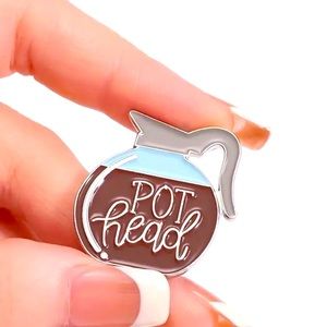 Pot head 😂 coffee lovers pin